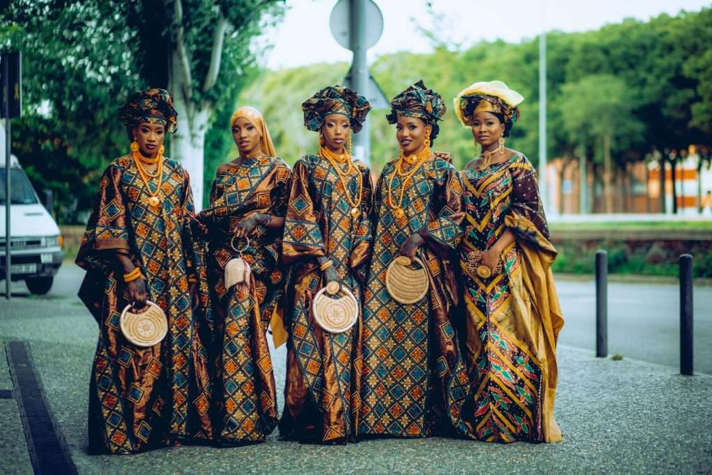 Group of women gathered together in a Ugandan community