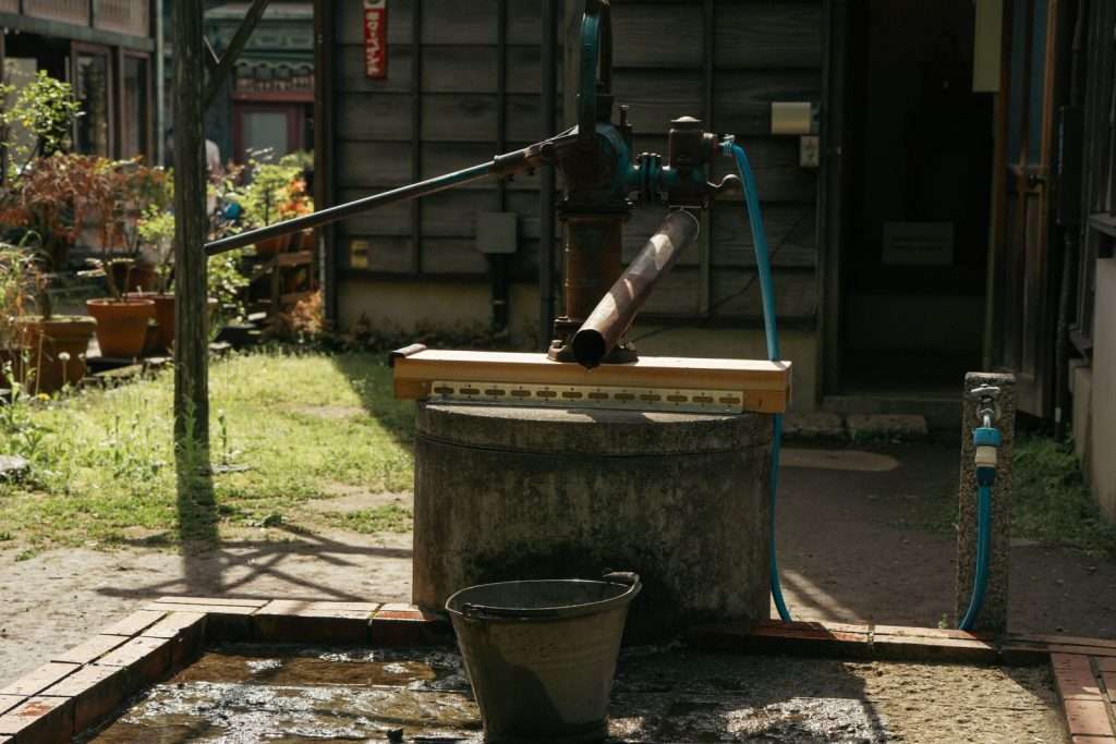 Borehole station supplying safe drinking water to a community
